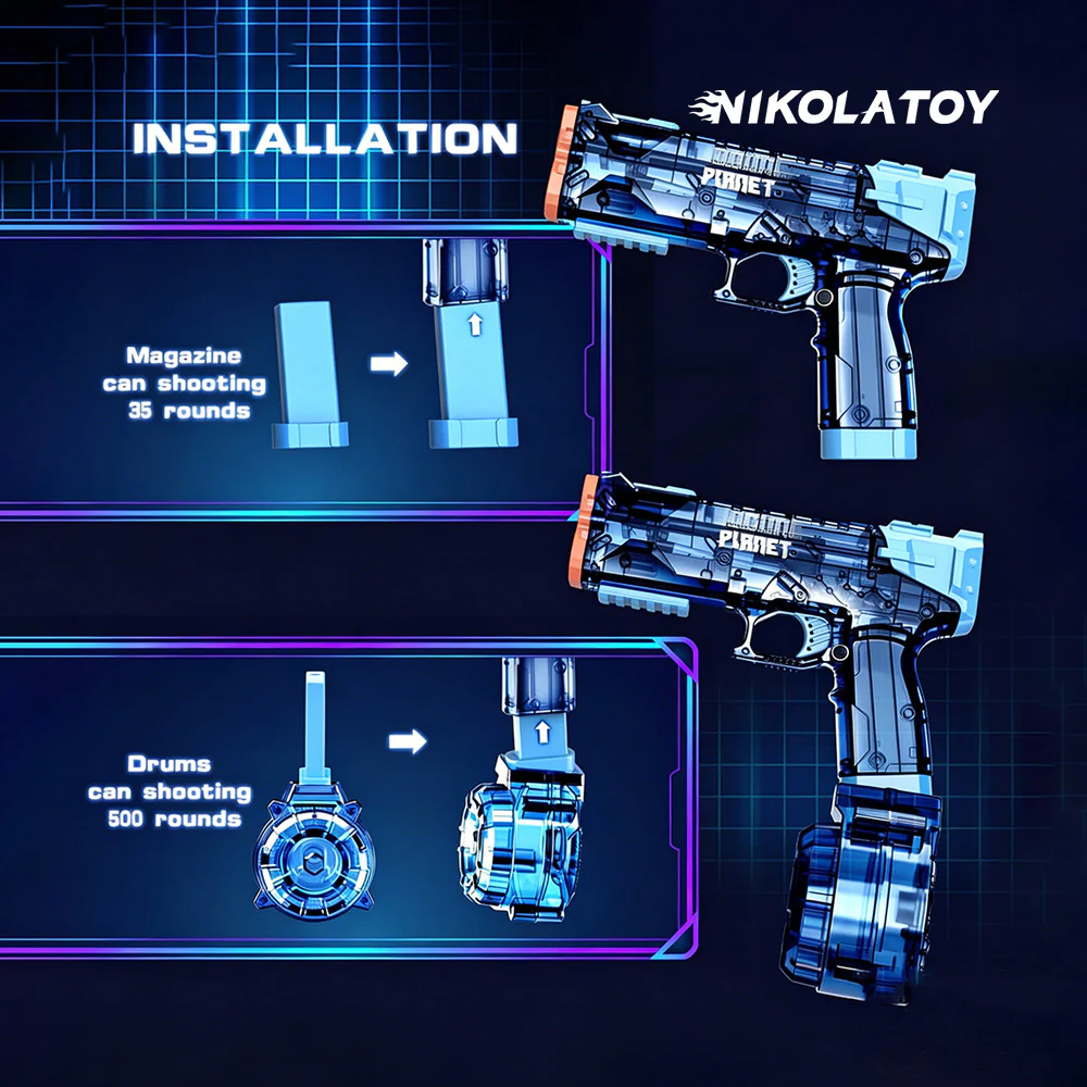 7.4V Powerful Fully Automatic Water Gun - Image 3