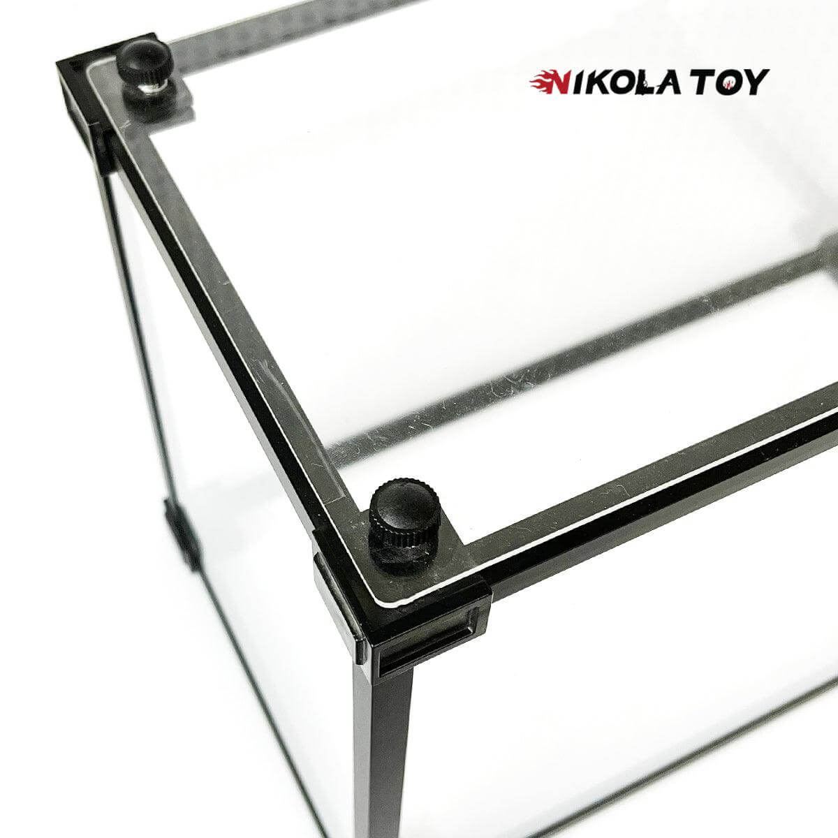 Alloy Frame High Transparent Dust Cover Storage Display Box - Image 4