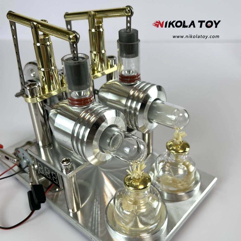 Double Cylinder Stirling Model+Voltmeter - Image 2