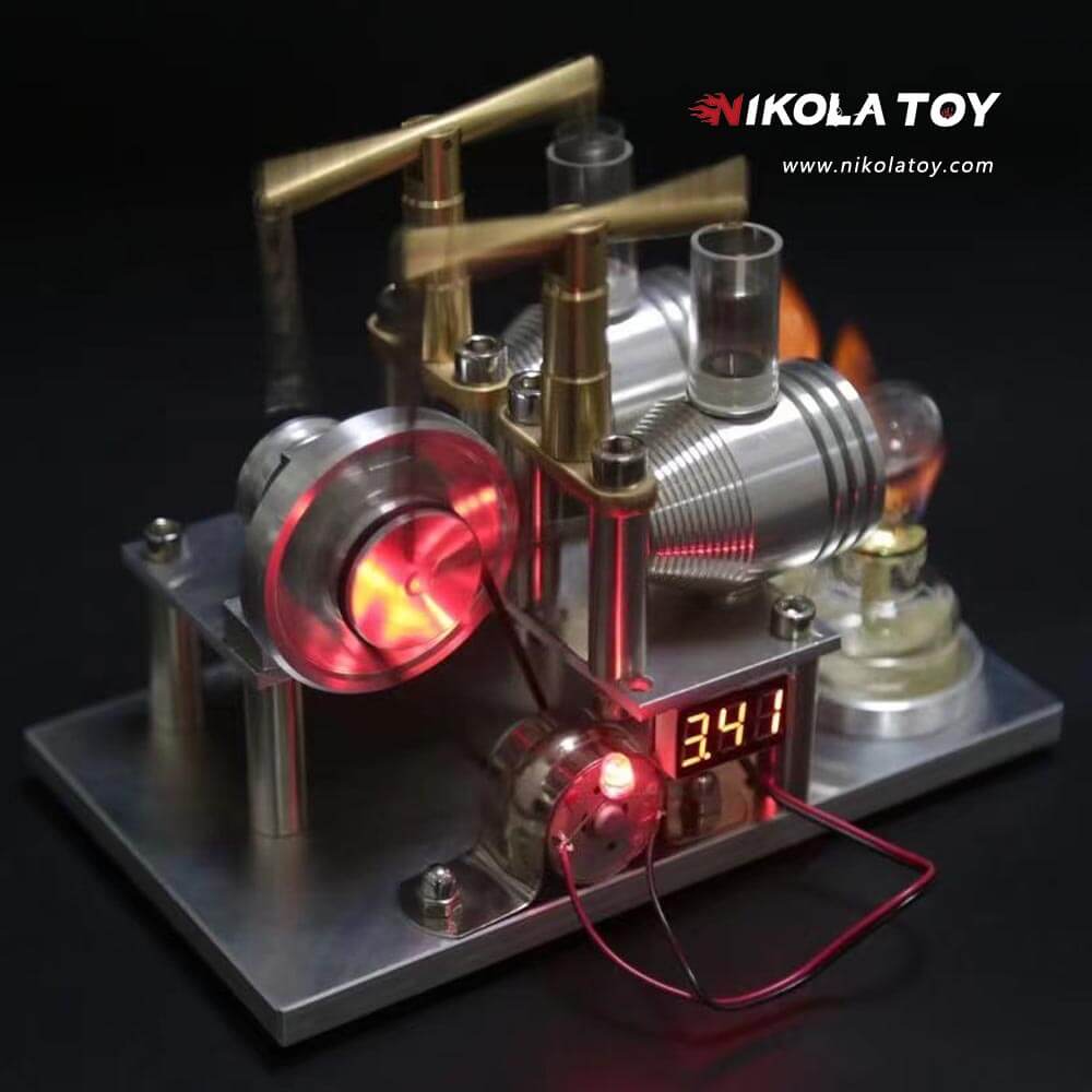 Double Cylinder Stirling Model+Voltmeter - Image 3