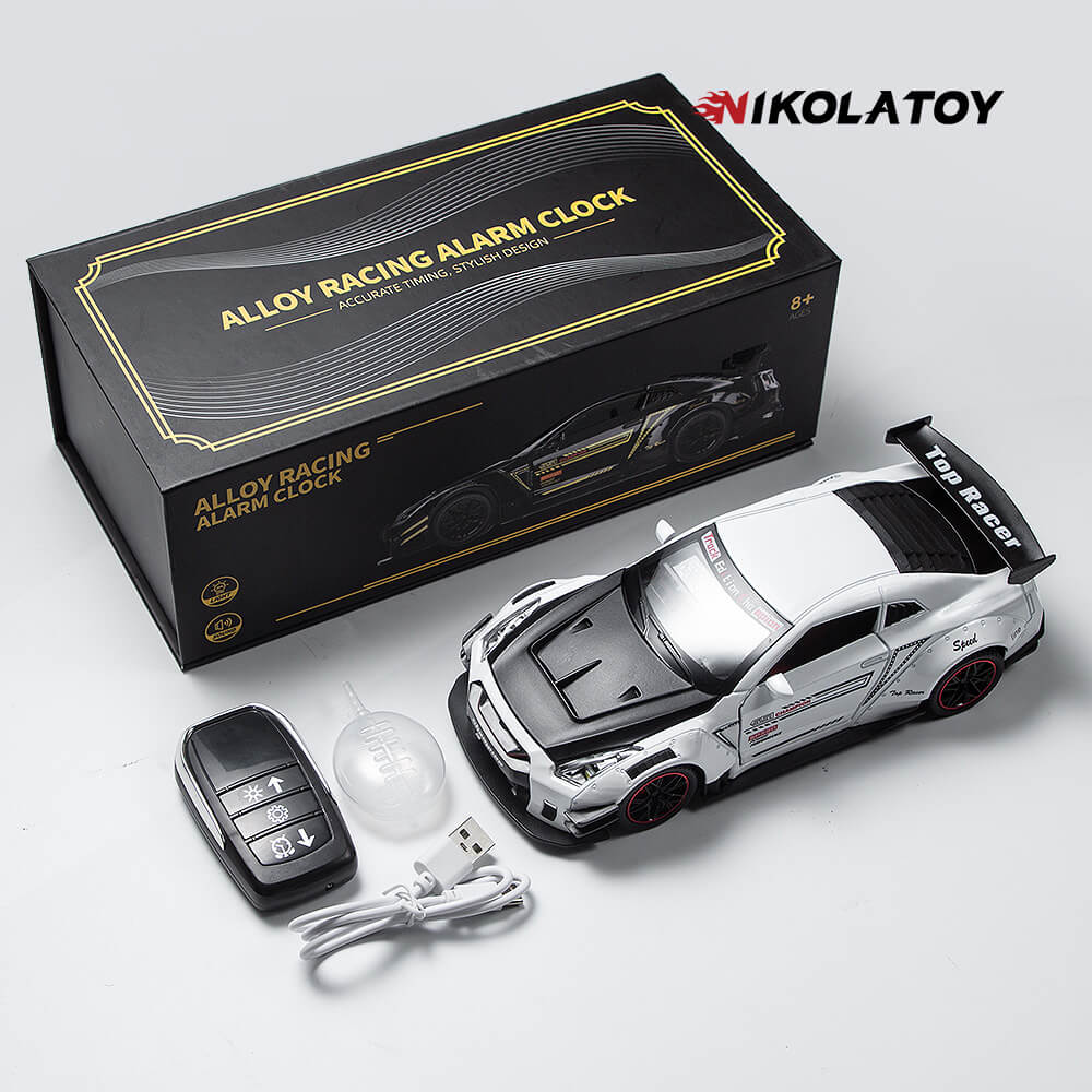 GTR Car Alarm Clock with Engine Sound & Light Mist - Image 7