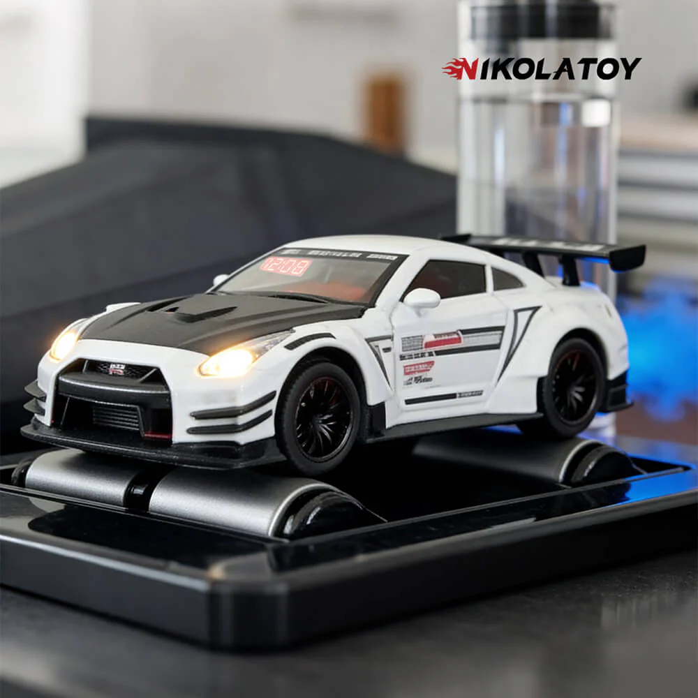GTR Car Alarm Clock with Engine Sound & Light Mist - Image 8