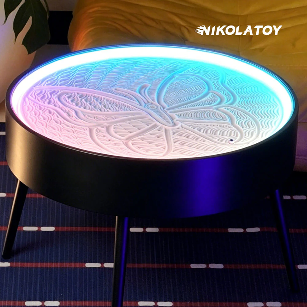 Home Art Sand Painting Coffee Table - Image 7