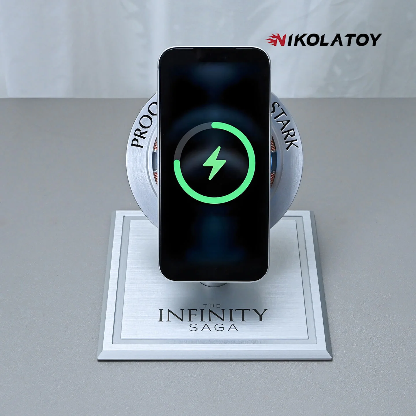 Iron Man Arc Reactor Phone Charging Pad — Desk Decor with Atmosphere Lighting - Image 3