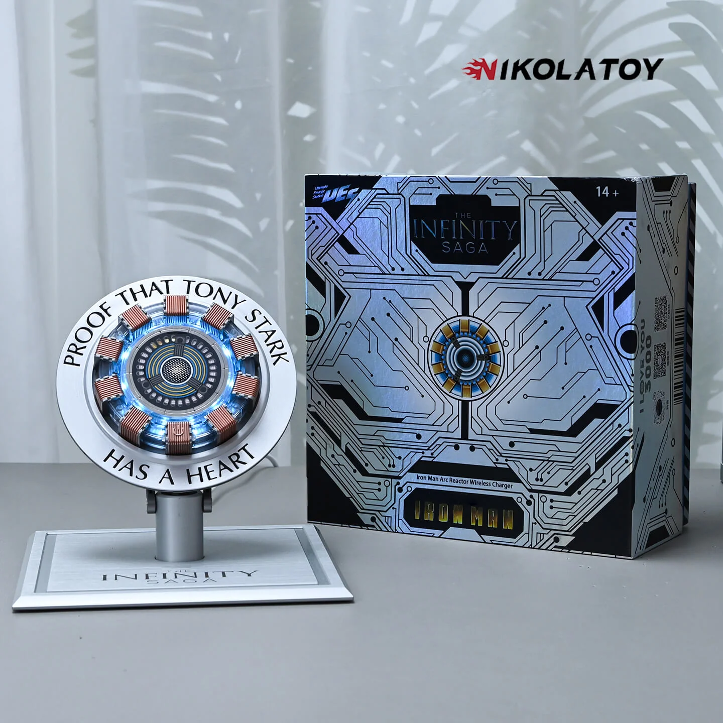 Iron Man Arc Reactor Phone Charging Pad — Desk Decor with Atmosphere Lighting - Image 5