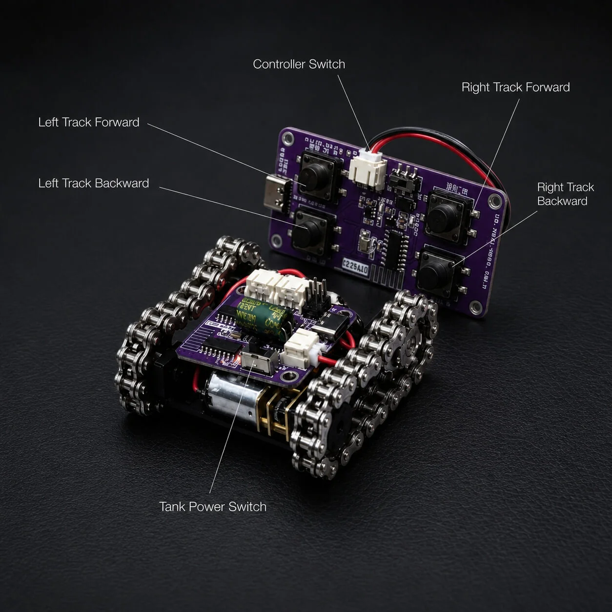 Mini Programmable Metal RC Robot Tank - Image 6