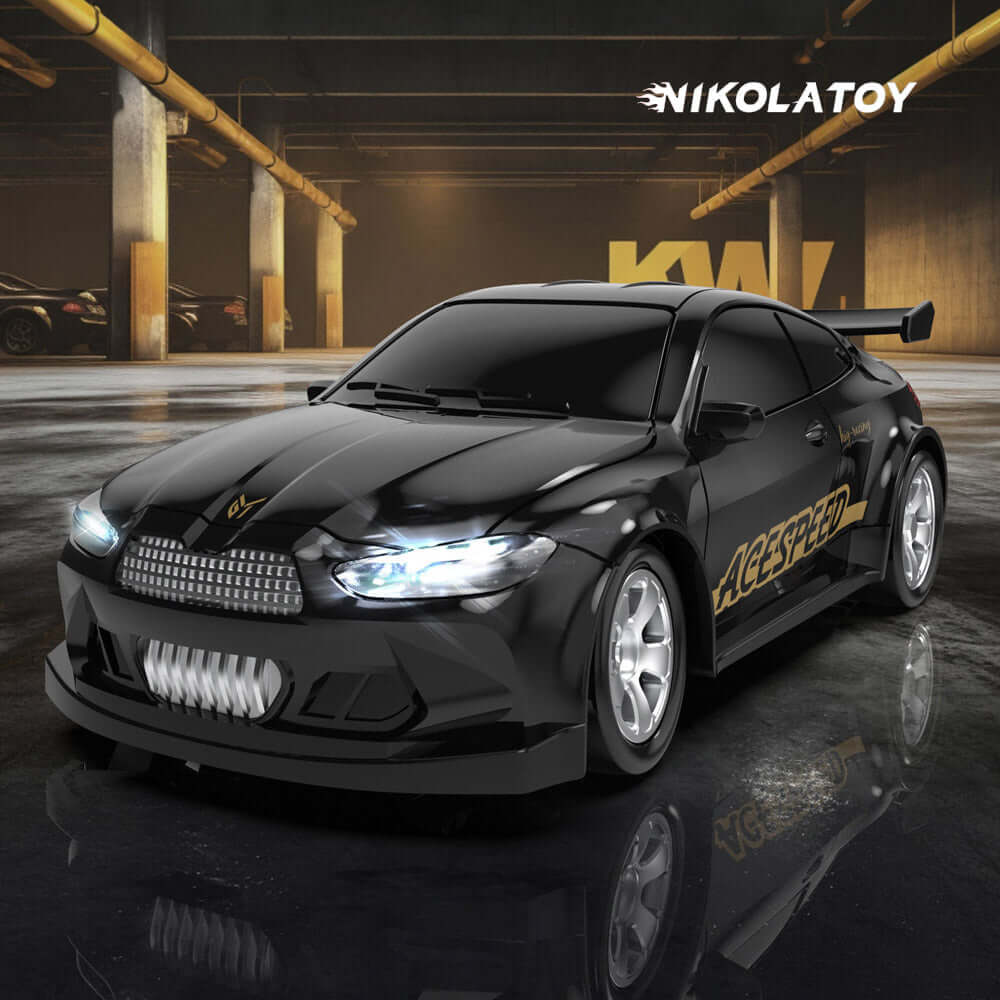 Miniature 1/64 AWD Remote Control Stunt Srifting Car - BMW M4 - Image 2