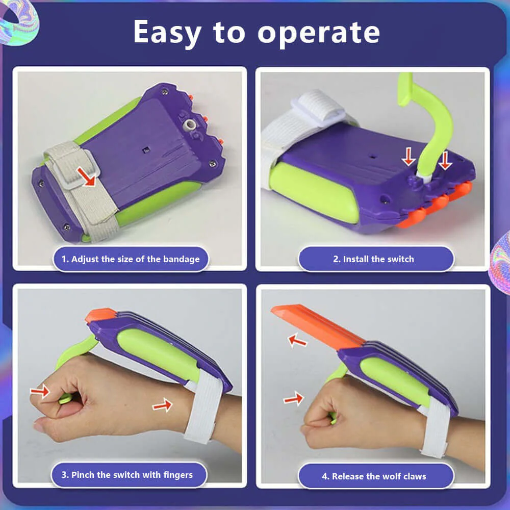 NIKOLATOY® 3D Printing Scalable Cute Wolverine Claws - Image 4