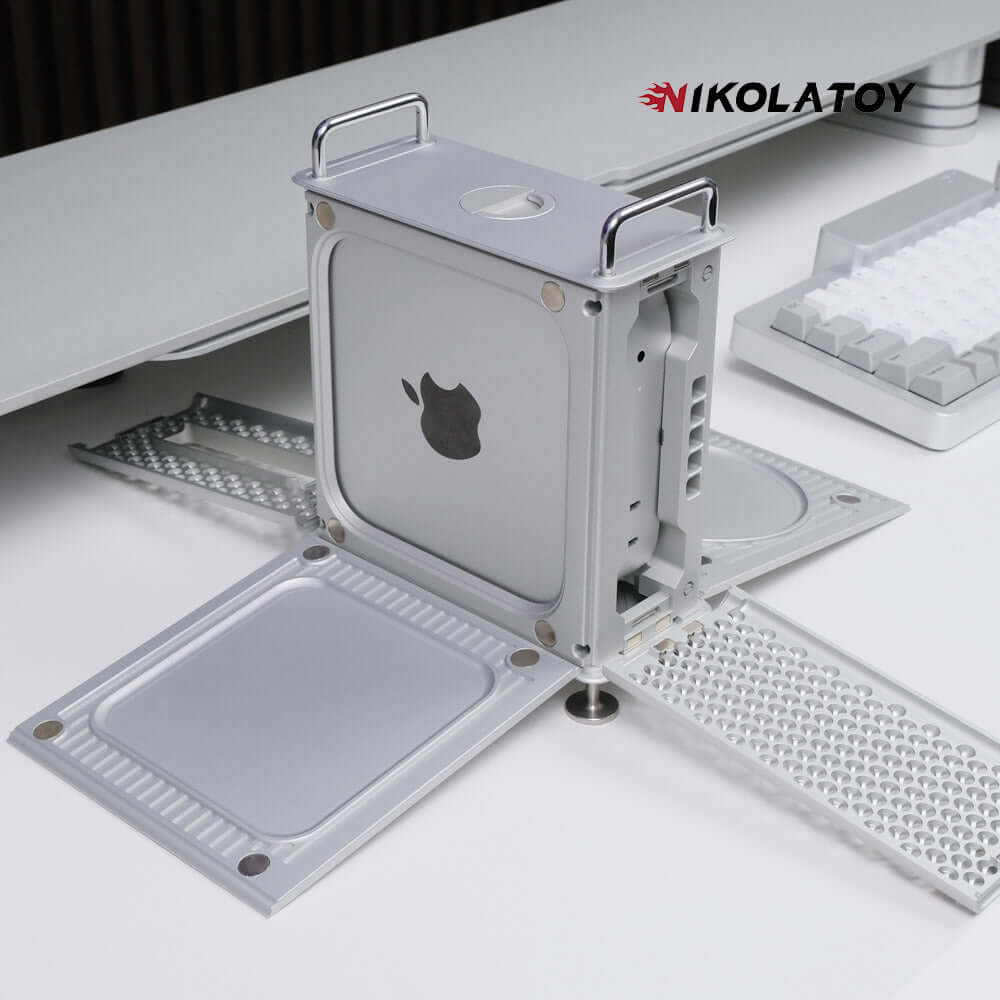 Modular Alloy Magnetic Suction Macmini Protective Shell - Image 9
