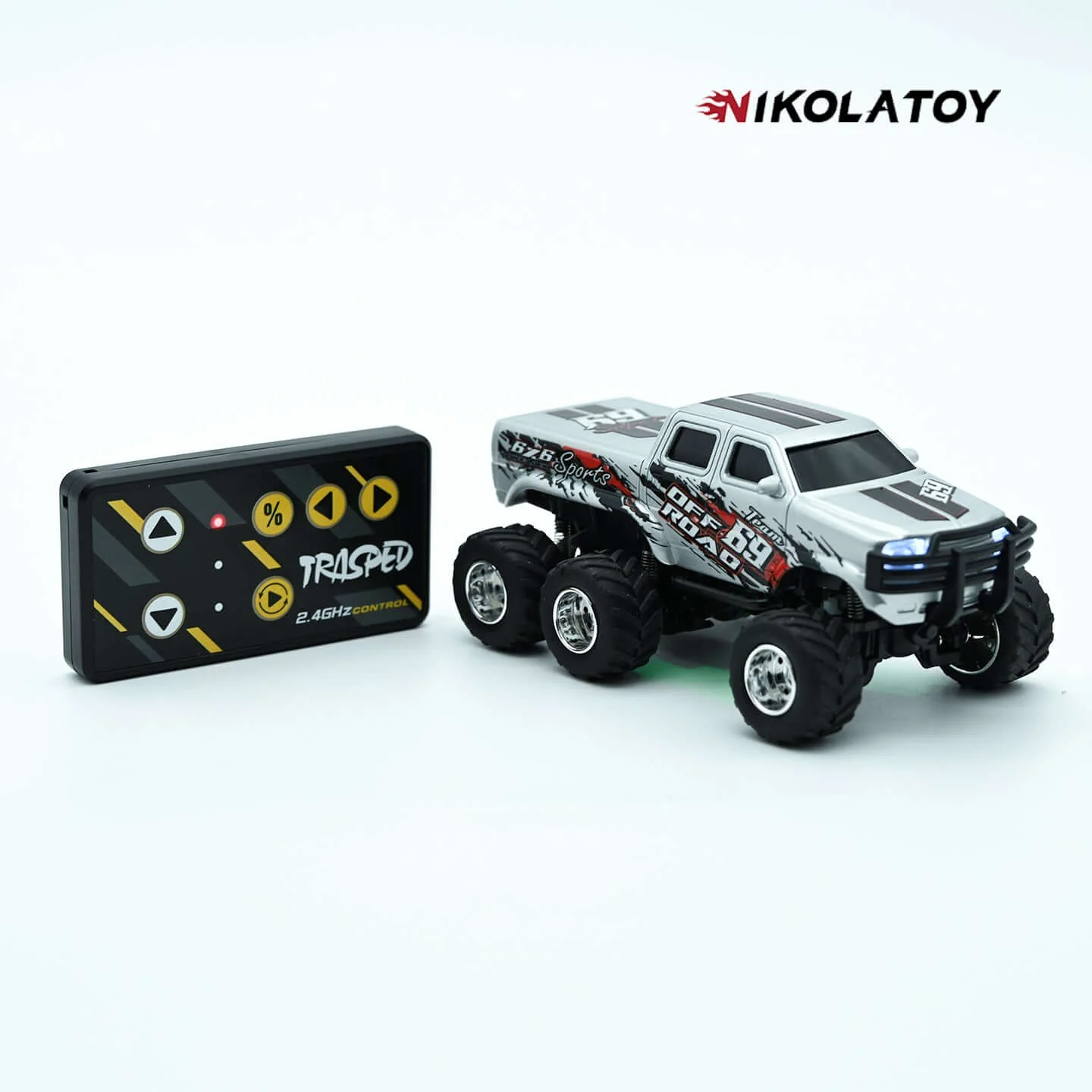 1:64 Six-Wheel ATV Vehicle Remote Control Car - Image 3