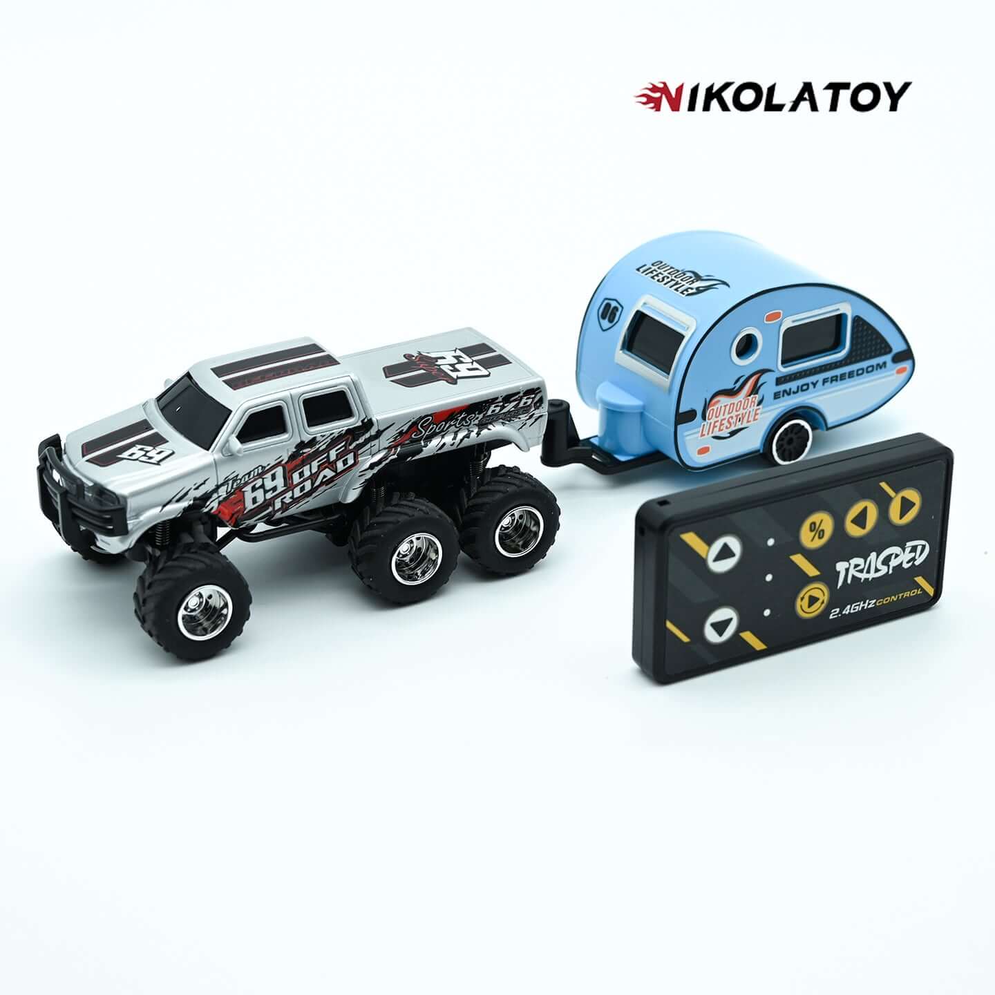 1:64 Six-Wheel ATV Vehicle Remote Control Car - Image 4