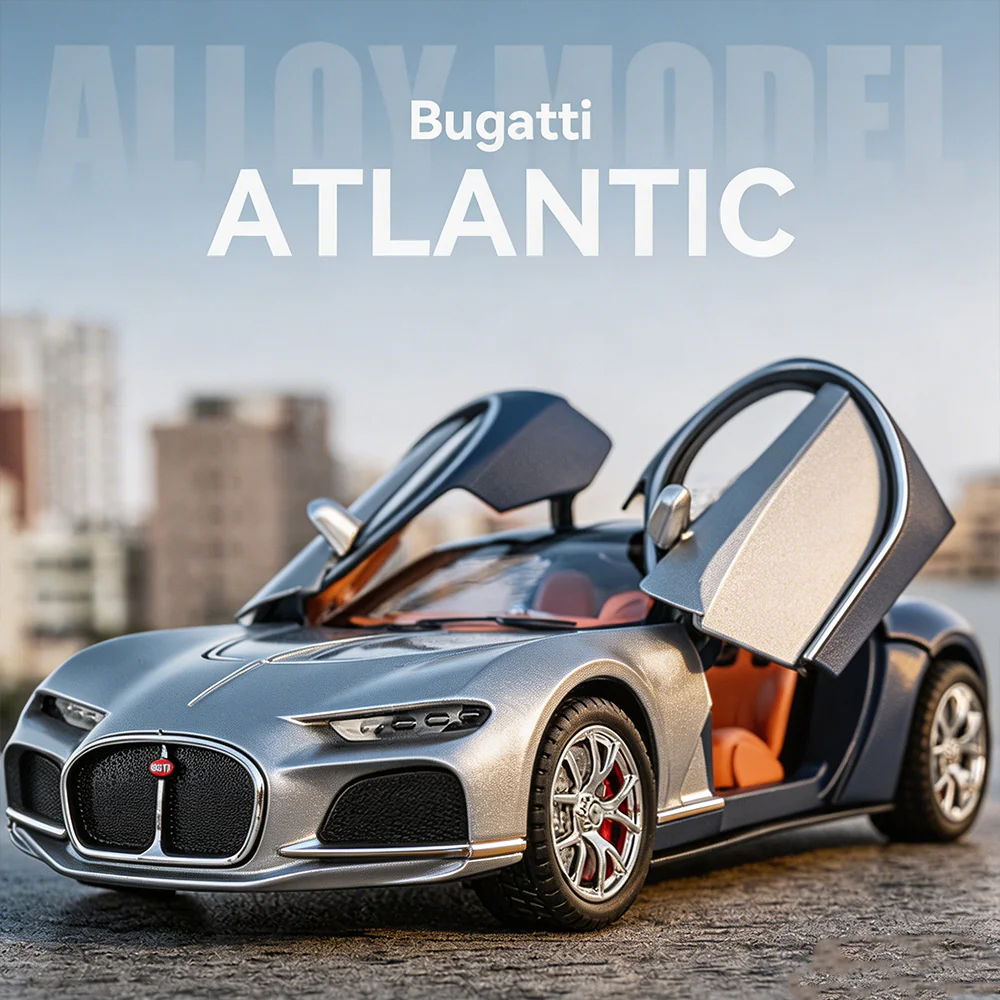 Alloy 1/24 Bugatti Atlantic Model Car - Image 5