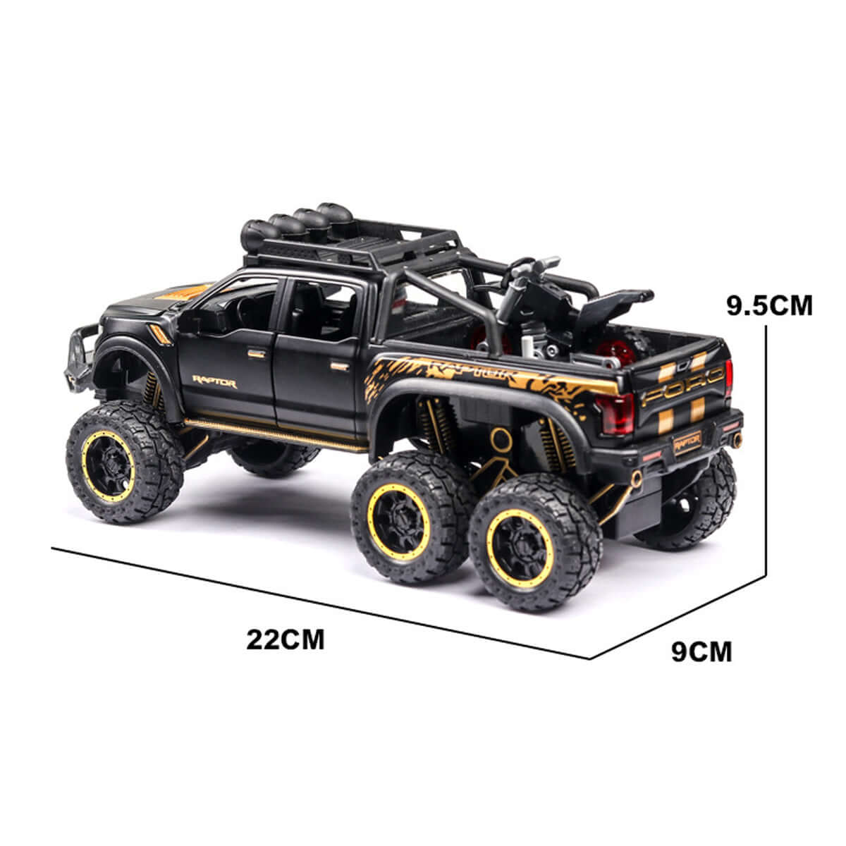 Alloy 1/28 Ford Raptor F150 Model Car - Image 5