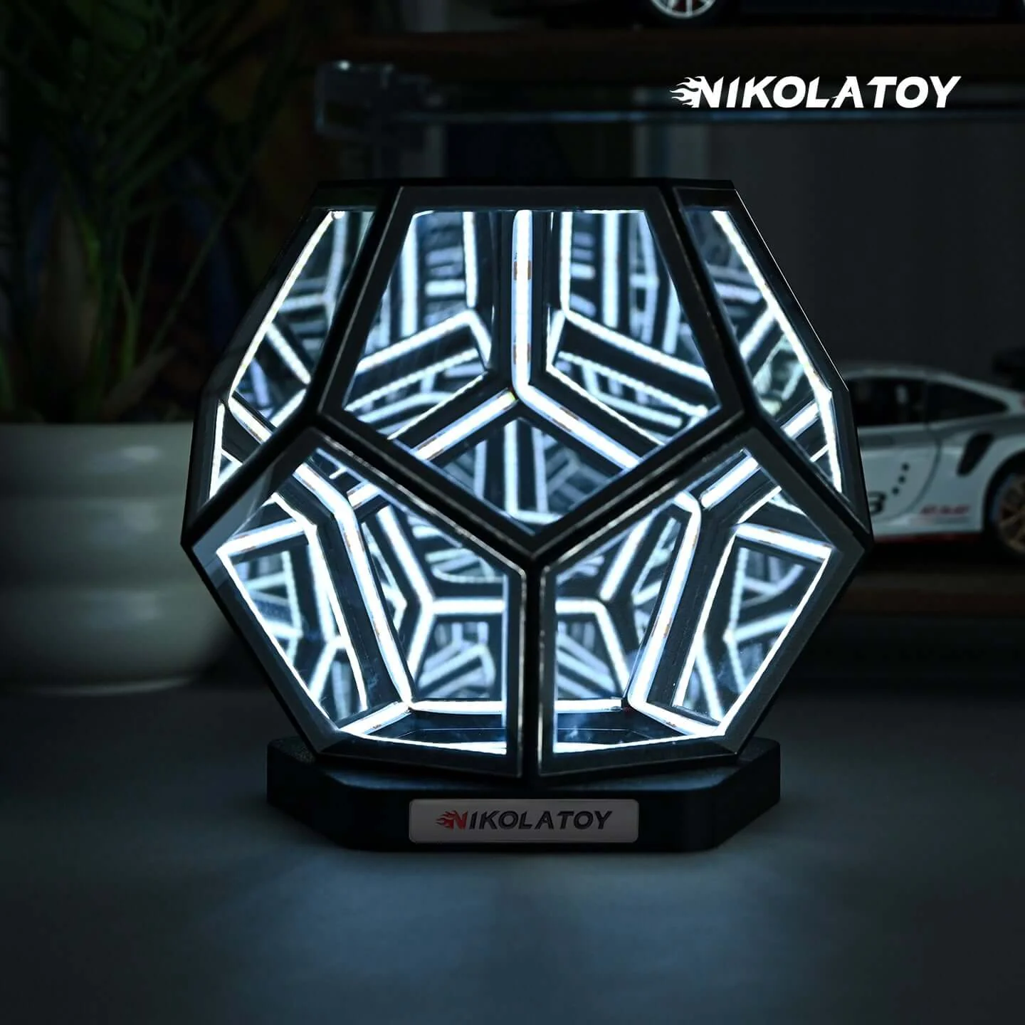 Infinite Space Abyss Dodecahedron Night Lamp - Image 3