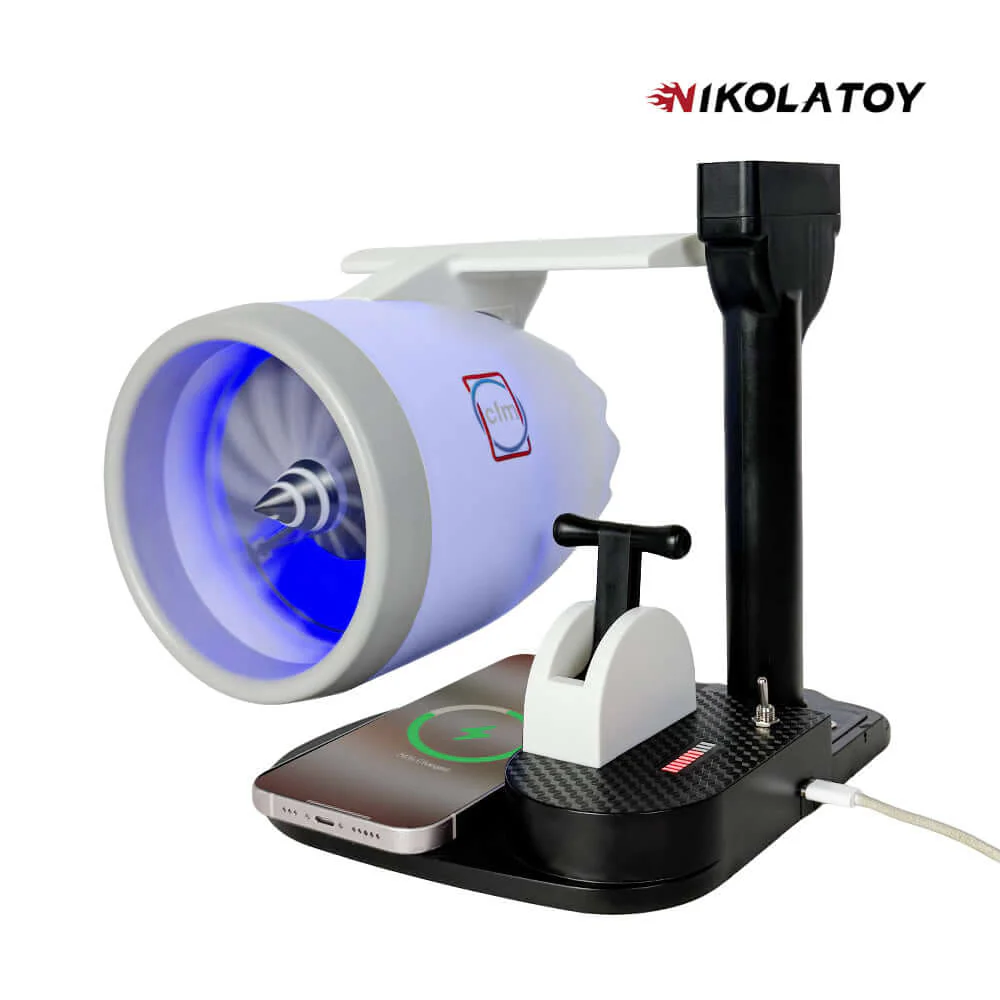 Desktop JetFan with Phone Charging Base and Humidifier - Image 11