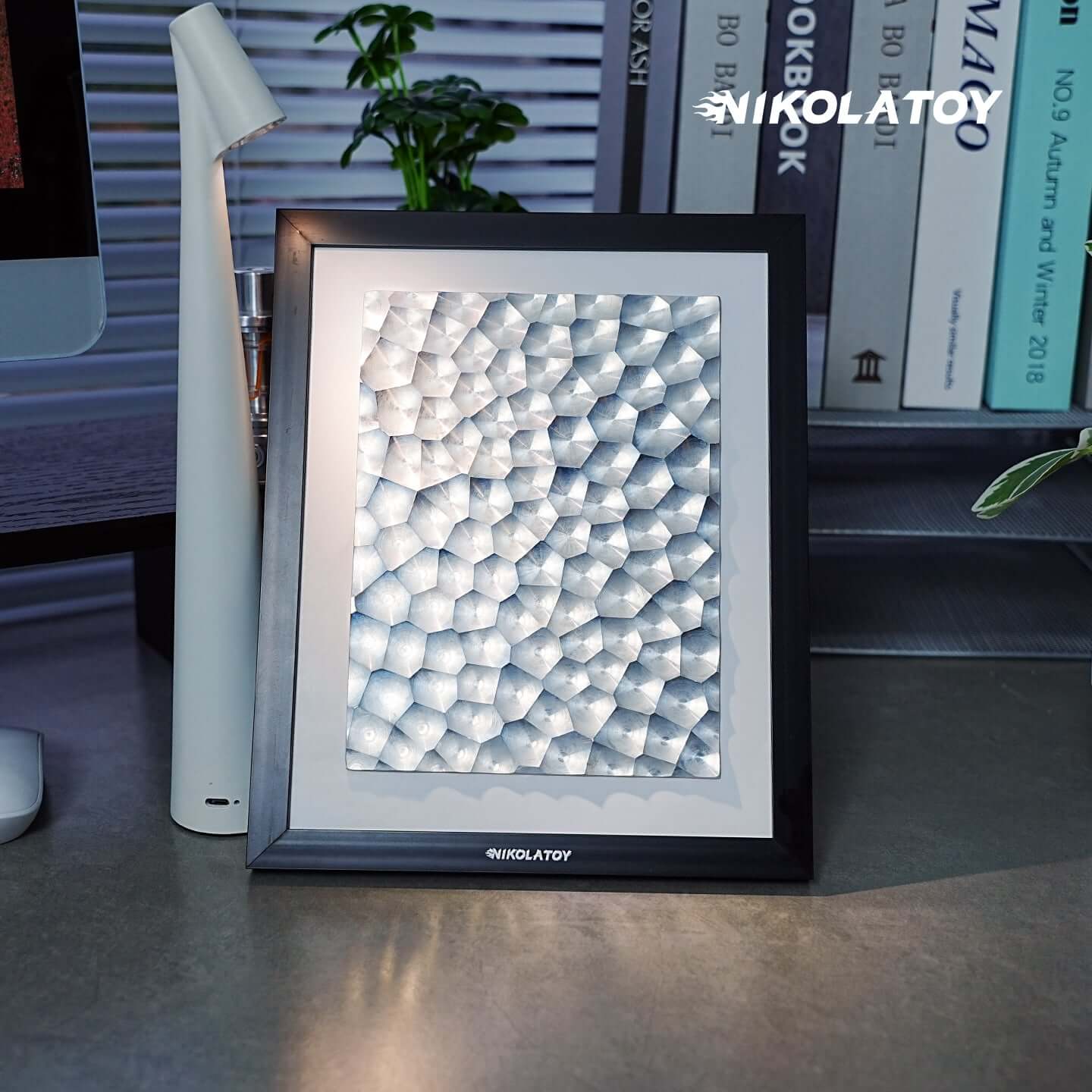 Precision CNC Alloy Laser Light Effect Art Frame - Image 5