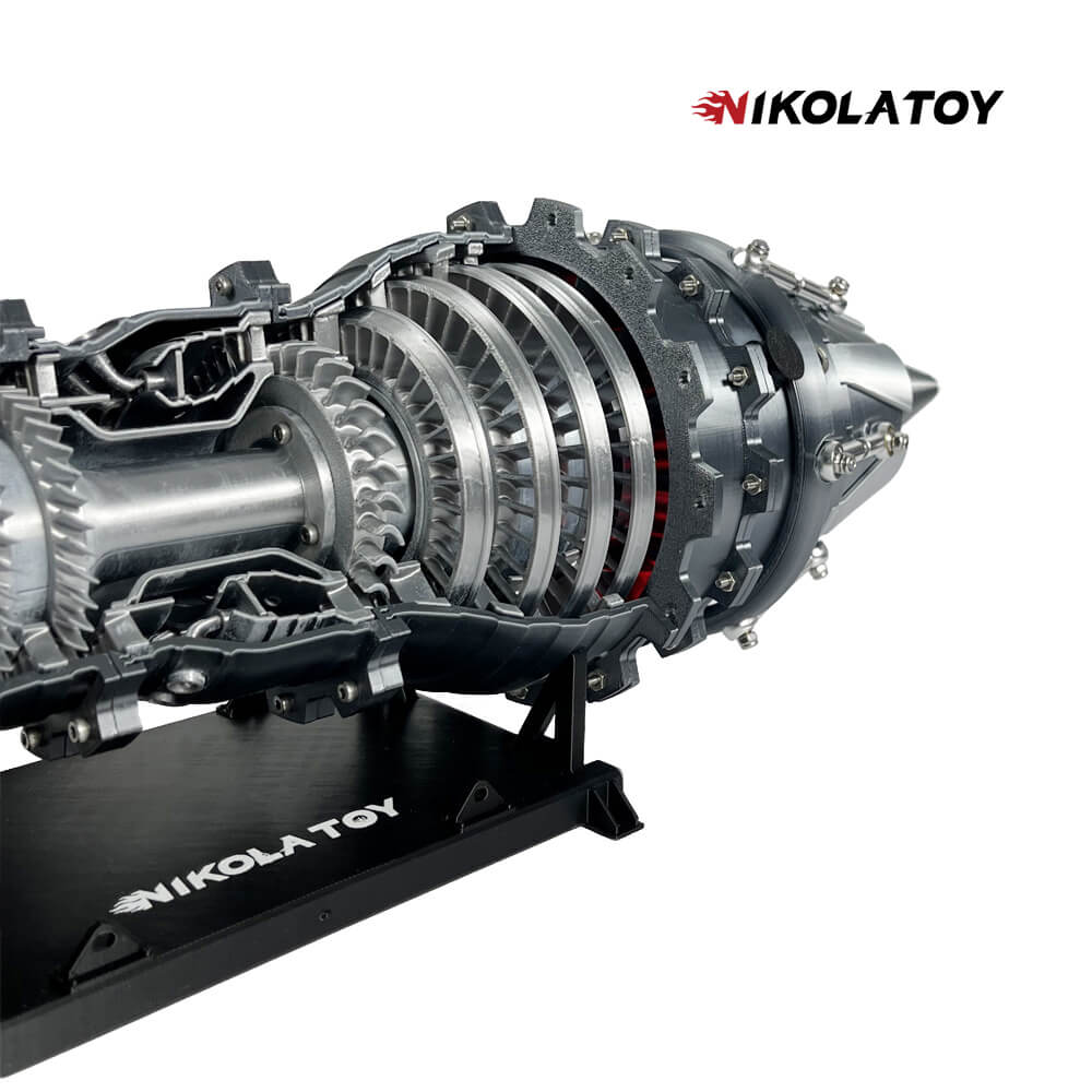 3D Printed Military Fighter Turbojet Engine Model - Image 4