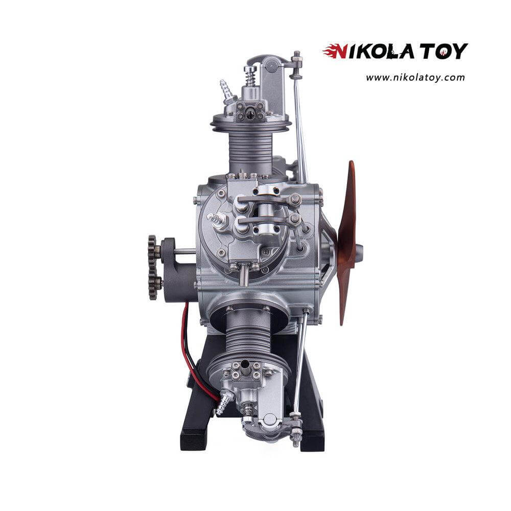 NIKOLATOY® Star shaped 5-cylinder engine model kits (250+Pcs) - Image 4