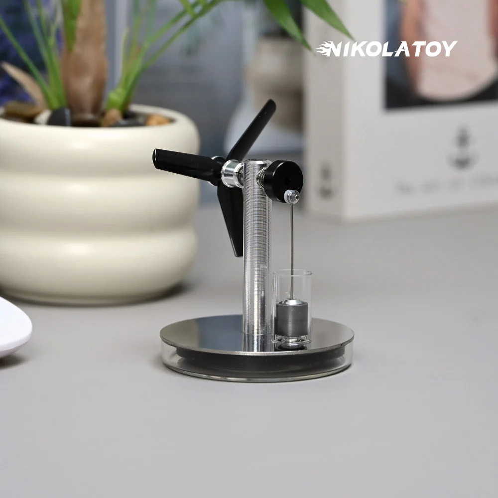 Temperature Difference Stirling Engine Propeller Mirror Cup Cover - Image 4