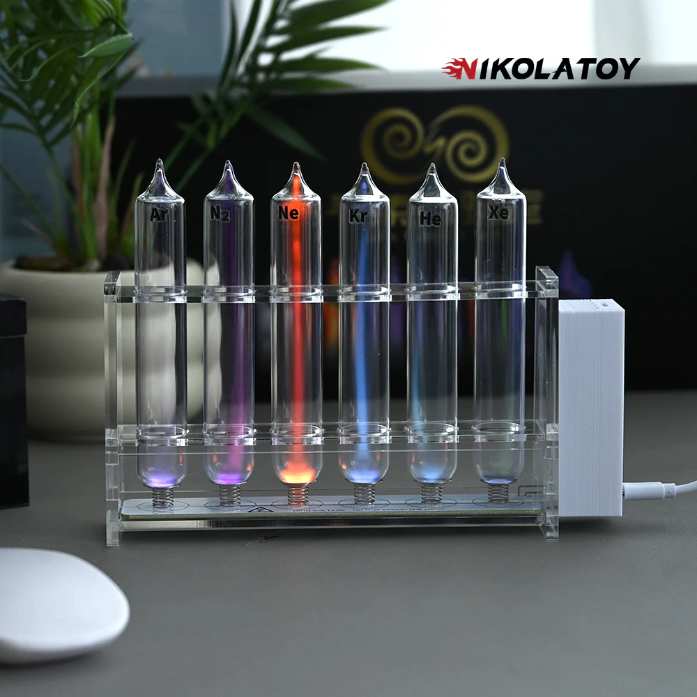 Tesla Plasma Reaction Inert Gas Glass Luminous Tube Vertical Kit - Image 4