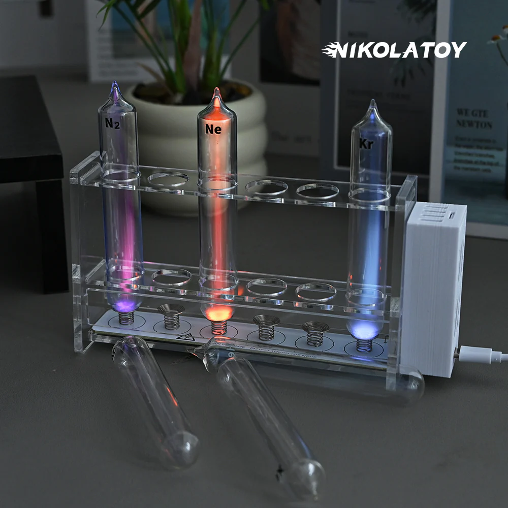Tesla Plasma Reaction Inert Gas Glass Luminous Tube Vertical Kit - Image 5
