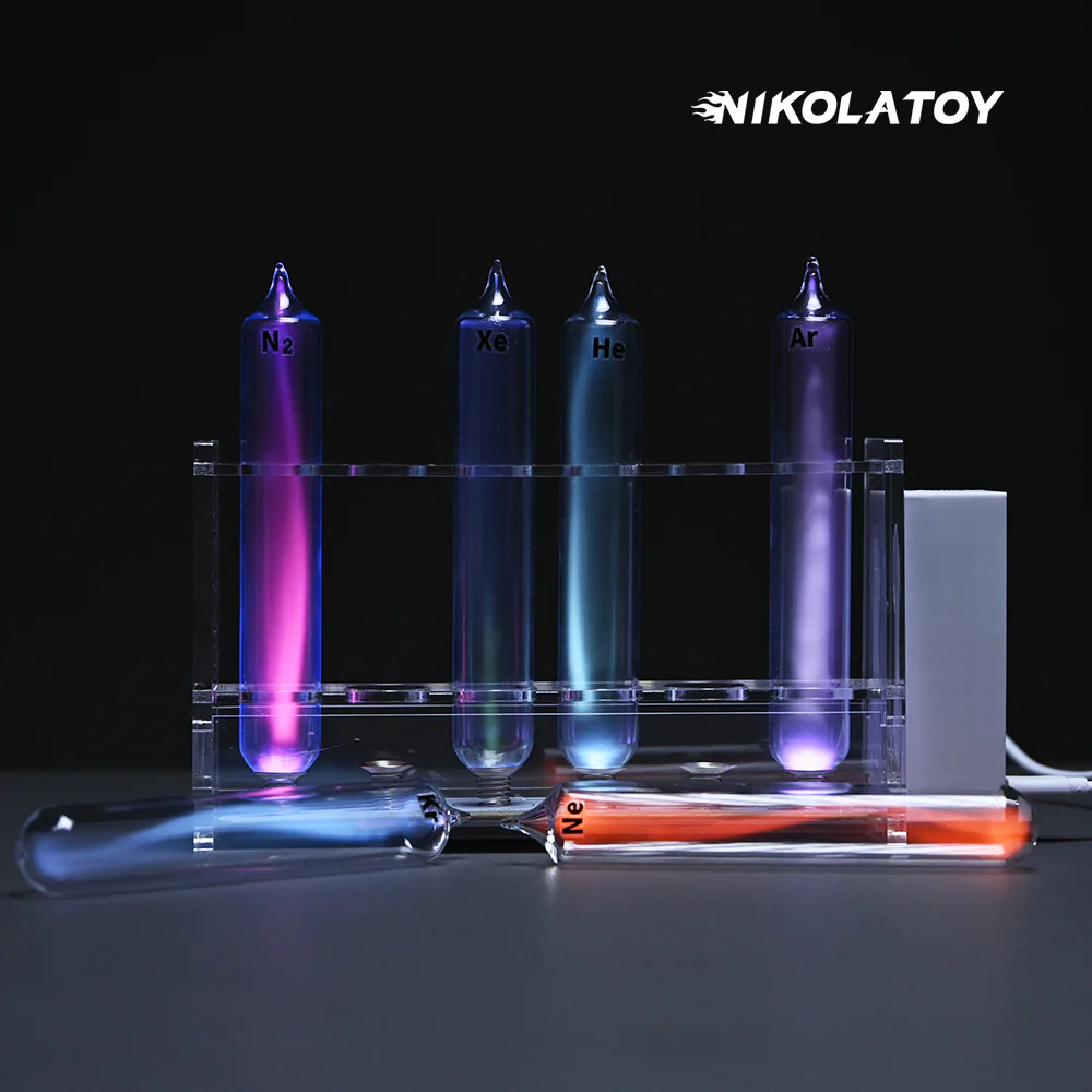 Tesla Plasma Reaction Inert Gas Glass Luminous Tube Vertical Kit - Image 6