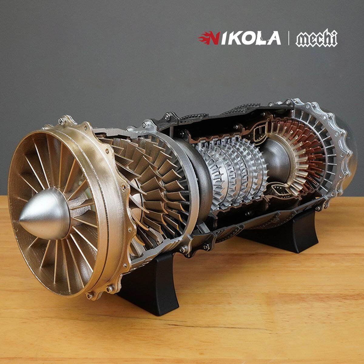 WS-15 Fighter Turbofan Engine Model DIY Assembly Kits 150+ PCS - Image 2